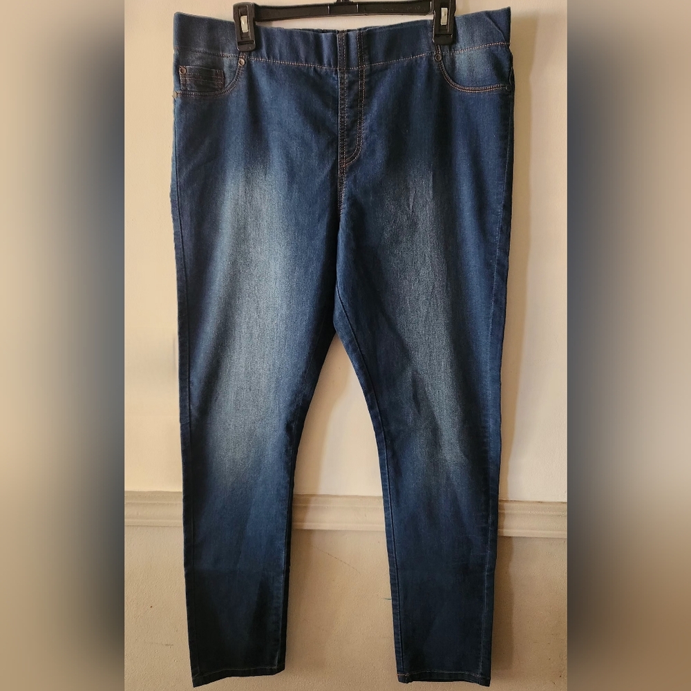 Women’s Dark Blue Stretch Jeggings - Comfortable Everyday Fit